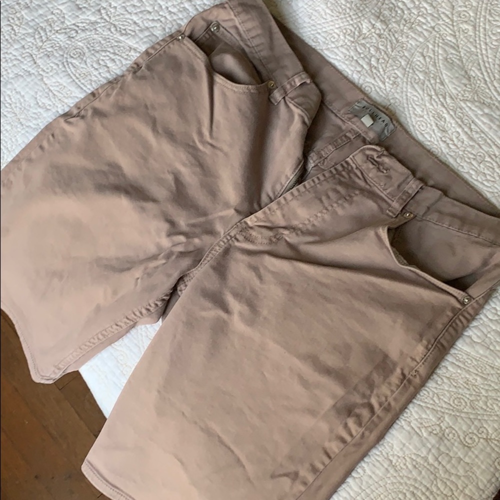 Beige fitted jort